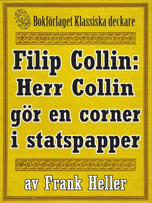 cover image of Filip Collin: Herr Collin gör en corner i statspapper
